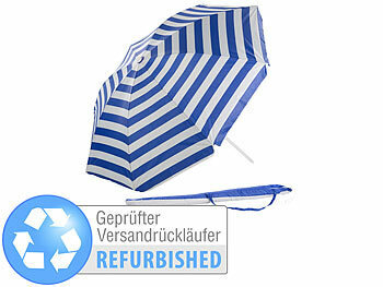 Sonnenschirm mit Tasche: Royal Gardineer 2-teiliger Sonnenschirm mit Sonnenschutz UV30, Versandrückläufer