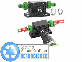 Royal Gardineer Bohrmaschinenpumpe: Pumpenaufsatz für Bohrmaschine zum Um-  und Auspumpen von Wasser (Wasserpumpe für Akkuschrauber)