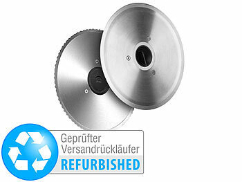 Allesschneider Edelstahl: Rosenstein & Söhne 2er-Set Ersatzklingen für Allesschneider ASM-100, Versandrückläufer