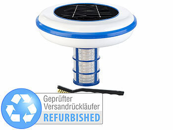 Ionisator Solar für Pool: infactory Solarbetriebener Pool-Ionisator, Kupferanode, Versandrückläufer