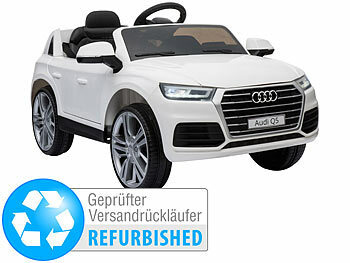 Elektroauto für Kinder mit Fernbedienung: Playtastic Kinderauto Audi Q5, bis 7 km/h, Fernsteuerung, MP3, Versandrückläufer