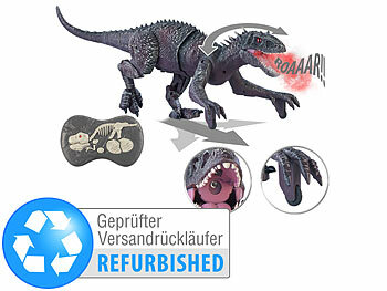 Dino-Saurier: Playtastic Ferngesteuerter XL-Dinosaurier mit Sound  Sprühnebel,Versandrückläufer