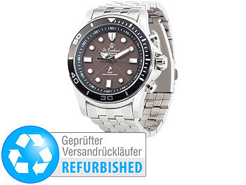 Armband-Uhren: St. Leonhard Herren-Armbanduhr mit Funk und Solar (Versandrückläufer)