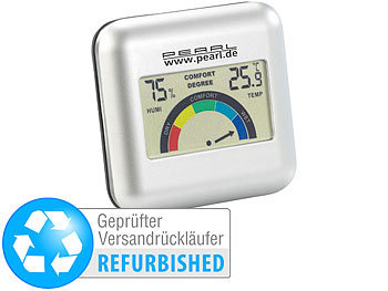 Raum-Hygrometer: PEARL Digitales Hygrometer mit Thermometer Versandrückläufer 
