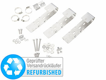 Solarpanel-Montagesatz: revolt Balkon-Geländer-Halterungen für Solarmodule, Versandrückläufer 