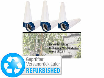 Tonkegel Bewässerung PET-Flasche: Royal Gardineer 6er-Set Tonspitzen-Pflanzenbewässerung-System, Versandrückläufer