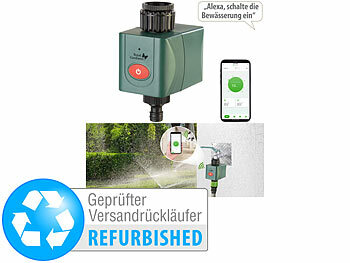 WiFi-Gartenbewässerung: Royal Gardineer WLAN-Bewässerungscomputer mit Ventil, Versandrückläufer