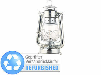 Glas-Öllampe: Lunartec Nostalgische Petroleum-Sturmlaterne Versandrückläufer