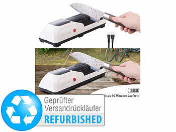 Rosenstein & Söhne Elektrischer Akku-Diamant-Messerschärfer, Versandrückläufer