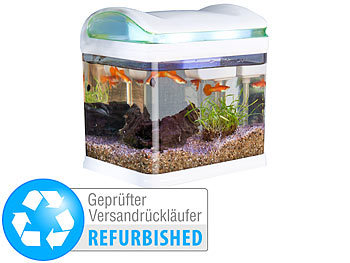 Sweetypet Aquarium Pumpe: Transport-Fischbecken mit Filter, LED