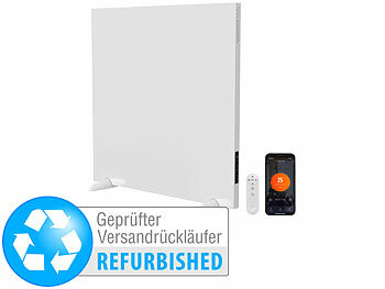 Elektrische Heizung Bad: Sichler WLAN-Hybrid-Infrarot- & Konvektor-Heizpanel, 550 W, Versandrückläufer