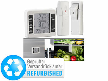 Tiefkühl Thermometer: Rosenstein & Söhne Digitales Funk-Kühl- & Gefrierschrank-Thermometer, Versandrückläufer