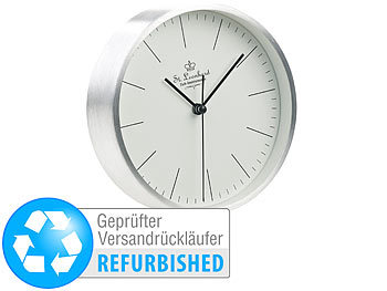 moderne Uhren: St. Leonhard Moderne Aluminium-Tisch- & Wanduhr, Versandrückläufer