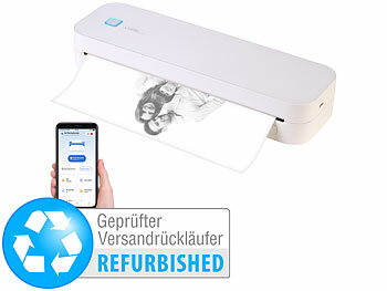 Foto Thermodrucker: Callstel Mobiler Akku-Thermodrucker, Papierrolle, Versandrückläufer 