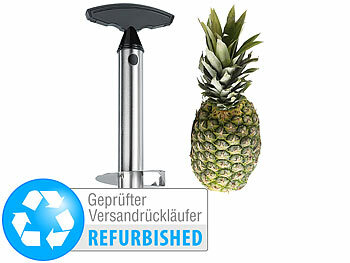 Ananas-Sneider: Rosenstein & Söhne Ananasschneider aus hochwertigem Edelstahl, Versandrückläufer