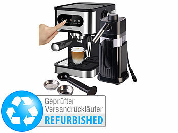 Cucina di Modena Espresso-Siebträgermaschine mit Milchaufschäumer,Versandrückläufer