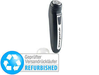 PEARL Elektrischer Mini-Reise-Rasierer mit Batteriebetrieb,Versandrückläufer