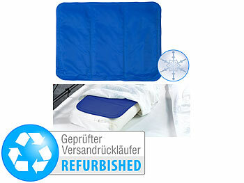 Kühlkissen für Bürostuhl: newgen medicals Kühlende Kissenauflage, 30 x 40 cm, blau, Versandrückläufer 