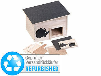 Royal Gardineer Wetterfestes Igelhaus, unbehandeltes Tannenholz, Versandrückläufer