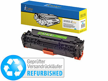 iColor HP CC531A Toner- Kompatibel- cyan Versandrückläufer