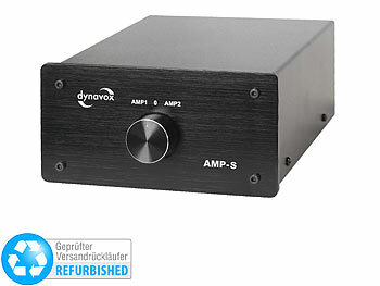 Audioverstärker-Umschalter: Dynavox Verstärker-/Boxen-Umschalter AMP-S, schwarz Versandrückläufer