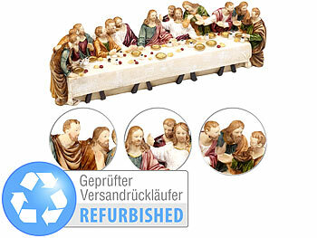 Oster-Deko: PEARL Deko-Abendmahlszene aus Polyresin, Versandrückläufer