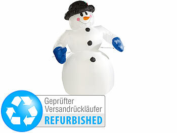 Weihnachten Schneemann: infactory Aufblasbarer XXL-Schneemann, 240 cm (refurbished)