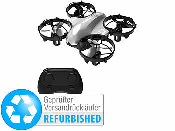 Outdoor Drohne: Simulus Mini-Quadrocopter, Fernbedienung, Gesten-Steuerung, Versandrückläufer