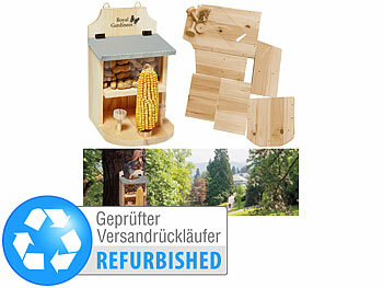 Royal Gardineer Eichhörnchen-Futterhaus mit Maiskolbenhalter Versandrückläufer