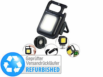 Kfz LED Arbeitsleuchte: PEARL Multifunktions-Arbeitsleuchte, 5W COB-LED, Versandrückläufer