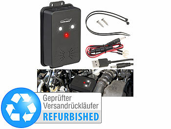 Marder-frei: Lescars Mobiles 3in1-Hochfrequenz-Marder-Abwehrgerät, Versandrückläufer