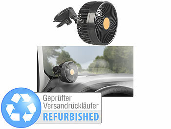 Autoventilator: Lescars Lkw- & Kfz-Ventilator f. 24-V-Anschl., Versandrückläufer