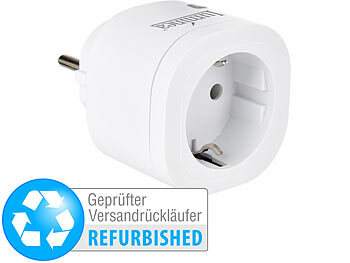 Steckdose mit Türsensor: Luminea Erweiterungs-Funk-Steckdose für Funk-Steckdose, Versandrückläufer