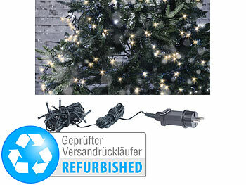 Weihnachtslichterketten außen LED: Lunartec LED-Lichterkette mit 40 LEDs für innen & außen, Versandrückläufer