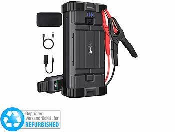 12V Starthilfe-Powerbank: revolt Kfz-Starthilfe-Powerbank bis 10l Hubraum, 4.000A, Versandrückläufer