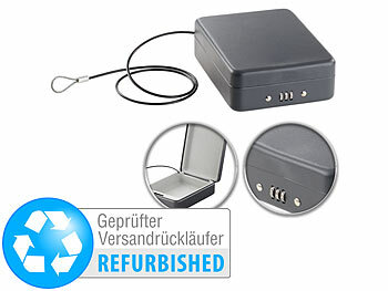 Auto-Tresor: Xcase Mini-Stahl-Safe für Reise & Auto, Zahlenschloss, Versandrückläufer