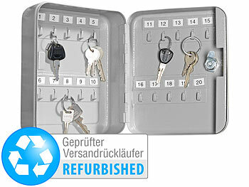 Xcase Stahl-Schlüsselschrank für 20 Schlüssel Versandrückläufer