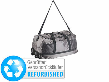 Rollkoffer-Reisetasche: Xcase Reisetasche mit Trolley-Funktion, faltbar, Versandrückläufer 