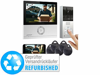 Somikon WLAN-Full-HD-Video-Gegensprechanlage, Versandrückläufer