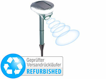 Ultraschall-rodent: Exbuster Ultraschall-Solar-Tierschreck mit Bewegungssensor, Versandrückläufer