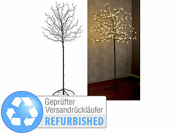 Lunartec außen Deko: XL-Solar-LED-Lichterbaum mit 200 beleuchteten