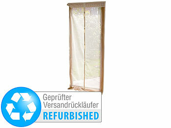 Fliegengitter Balkone: infactory Selbstschließendes Premium-Fliegennetz für Türen,Versandrückläufer