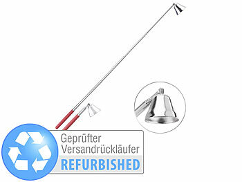 Britesta Edelstahl-Kerzenlöscher mit Teleskop-Griff, Versandrückläufer