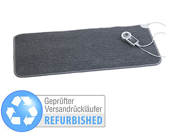 Büro-Heizmatte Beheizbare Fußmatte: infactory Beheizbare Fußboden-Matte, Versandrückläufer