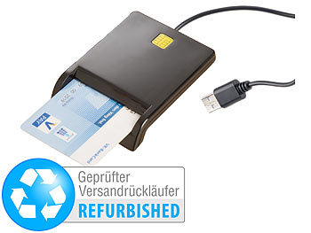 Chipkartenleser: Xystec USB-Chipkarten-Leser & Smartcard-Reader (Versandrückläufer)