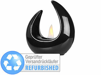 Bio-Ethanol Feuerschale: Carlo Milano Design-Deko-Tischfeuer für Bio-Ethanol, Versandrückläufer