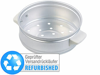 Reistopf: Rosenstein & Söhne Dampfgar-Einsatz aus Aluminium für Reiskocher, Versandrückläufer