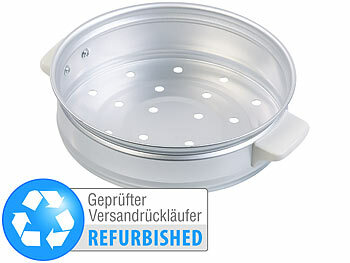 Reis Multikocher: Rosenstein & Söhne Dampfgar-Einsatz aus Aluminium für Reiskocher, Versandrückläufer