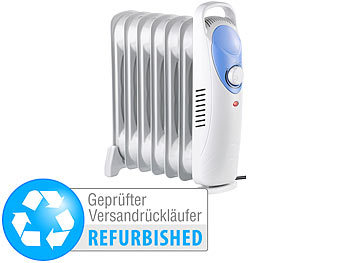 portable Heizung: Sichler Öl-Radiator mit 7 Rippen und Thermostat, 800 W (refurbished)