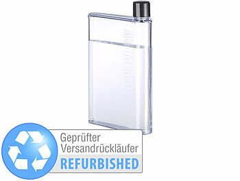 flache Flasche: Rosenstein & Söhne Ultraflache Wasser-Flasche Versandrückläufer 
